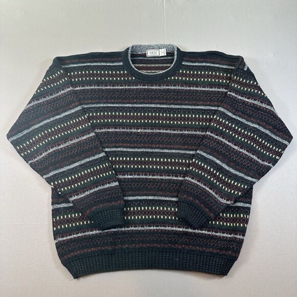 Vintage Bugle Boy Sweater Men's Size XL Crewneck 90s Pullover Knitted Acrylic - Picture 1 of 4